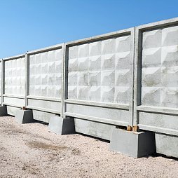 Забор железобетонный